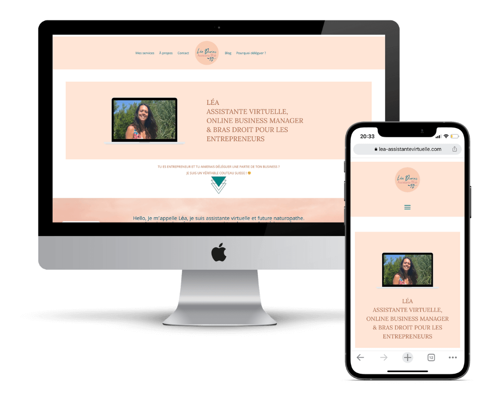 Création site Léa assistante virtuelle