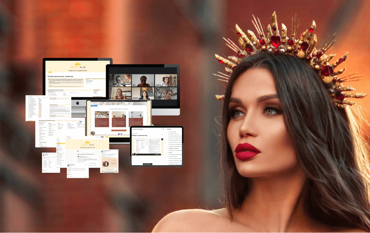 Visuel Formation Queen du web