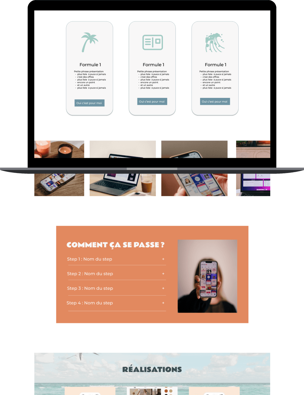 Mockup page service Template Miami Beach Mockup page service Template Miami Beach